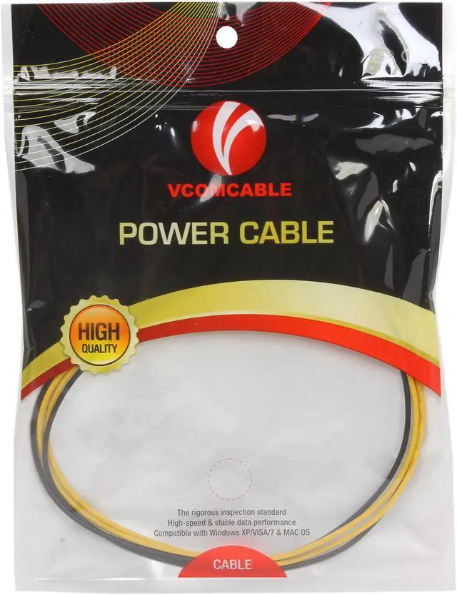 Alt view image 3 of 3 - VCOM VC-POW4EXT 1 ft. 4-Pin to 4-Pin Power Adapter Cable