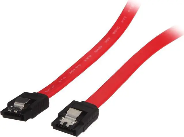 Main image of VCOM VC-SATA39 3.25 ft. SATA II Red Cable with Locking Latch
