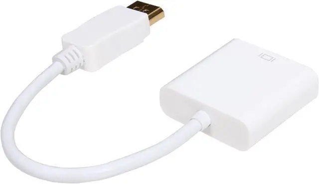 Alt view image 2 of 3 - VCOM VC-DP/DVID 6" DisplayPort M to DVI-D F White Adapter