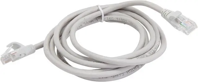 Alt view image 2 of 3 - VCOM VC511B-7GY 7 ft. Cat 5E Gray Crossover Cable