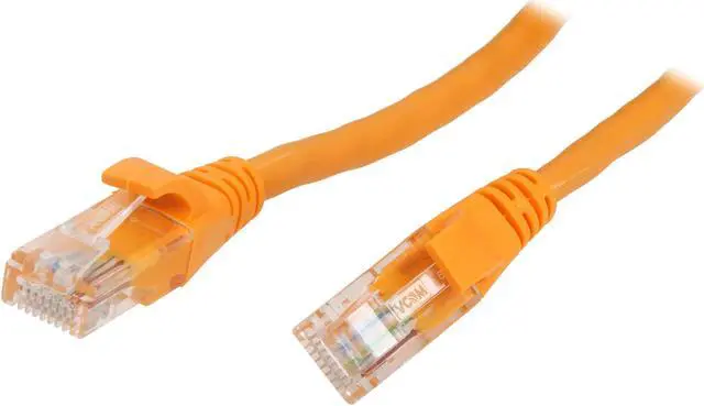 Main image of VCOM VC511B10OR 10 ft. Cat 5E Orange Crossover Cable