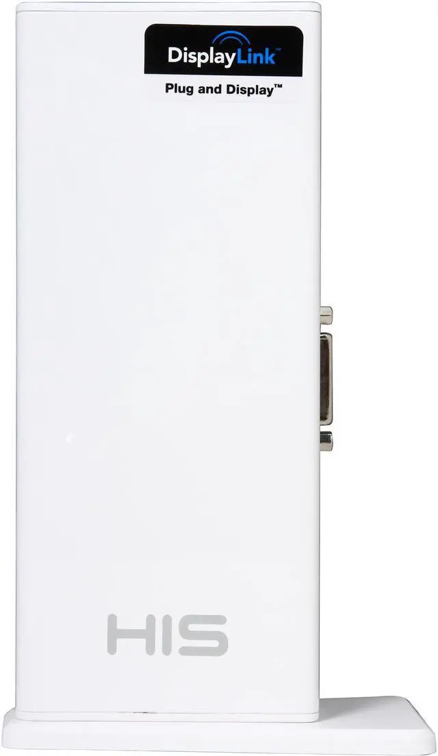 Alt view image 3 of 6 - HIS HDOCK1 Multi-View x2 USB Docking Station (BC 1.2 superfast charging, HMDI + DVI up to 2048 x 1152, USB 3.0 port x2pcs, USB 2.0 x 4pcs, Gigabit Ethernet, Audio 2.1 channel)