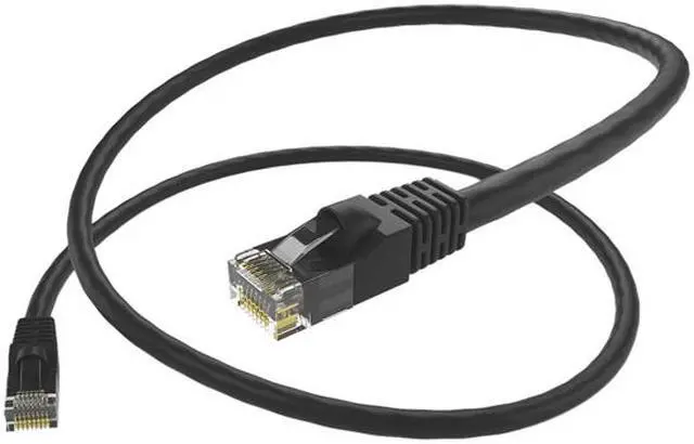 Alt view image 2 of 2 - Oncore Power PC6-01F-BLK-S 1 ft. Cat 6 Black UTP Patch Cable