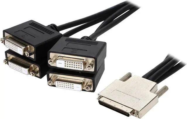 Main image of VisionTek 900801 Black VHDCI to 4x DVI-D Cable (M/F)