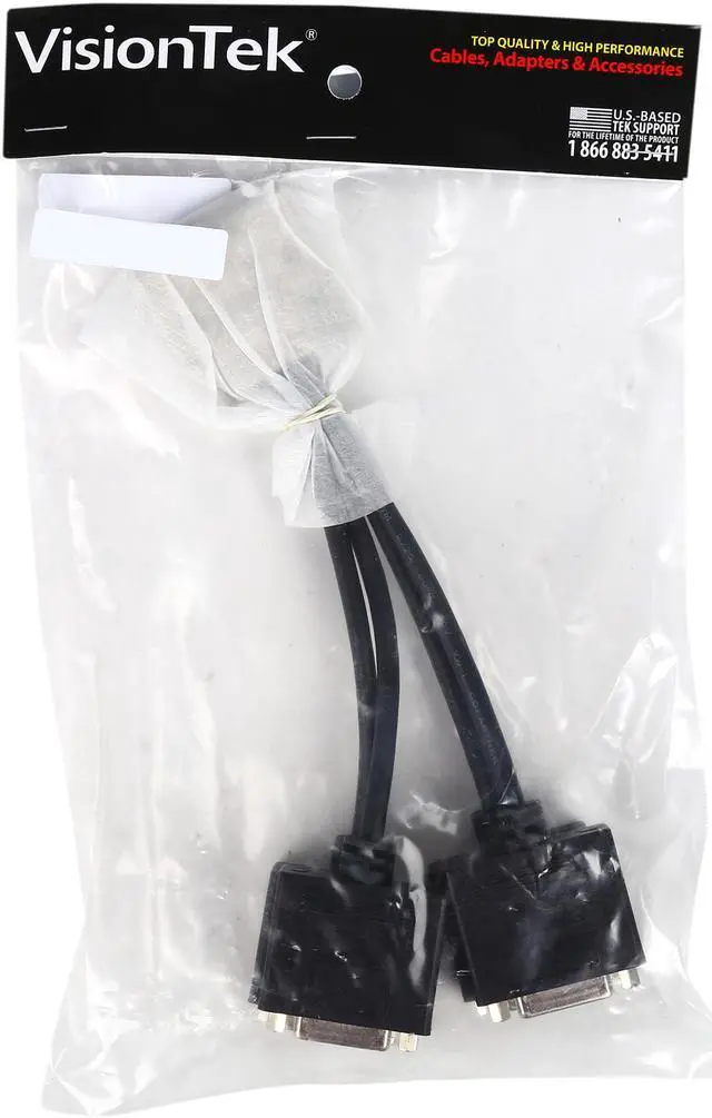 Alt view image 3 of 3 - VisionTek 900801 Black VHDCI to 4x DVI-D Cable (M/F)