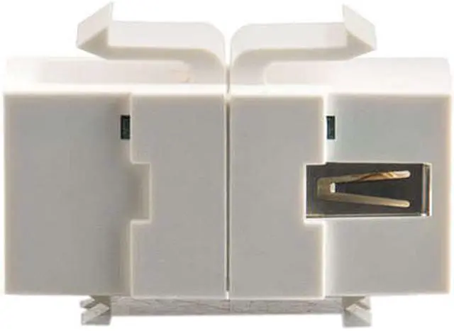 Alt view image 4 of 5 - C2G 28751 Snap-In USB A/B Female Keystone Insert, TAA Compliant, White
