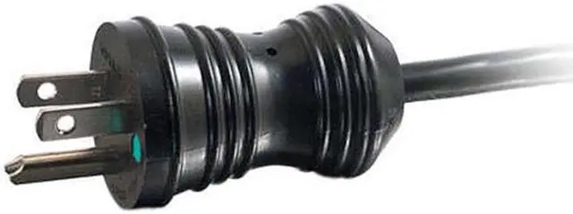 Alt view image 2 of 3 - C2G 48066 18 AWG Coiled Hospital Grade Power Cord - NEMA 5-15P to IEC320C13, TAA Compliant, Black (8 Feet, 2.43 Meters)