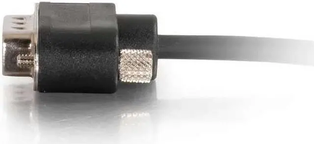 Alt view image 3 of 3 - C2G 52165 Serial RS232 DB9 Null Modem Cable with Low Profile Connectors M/M, In-Wall CMG-Rated, Black (3 Feet, 0.91 Meters)