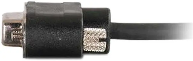 Alt view image 4 of 4 - C2G 52147 Serial RS232 DB9 Cable with Low Profile Connectors F/F, in-Wall CMG-Rated, Black (3 Feet, 0.91 Meters)