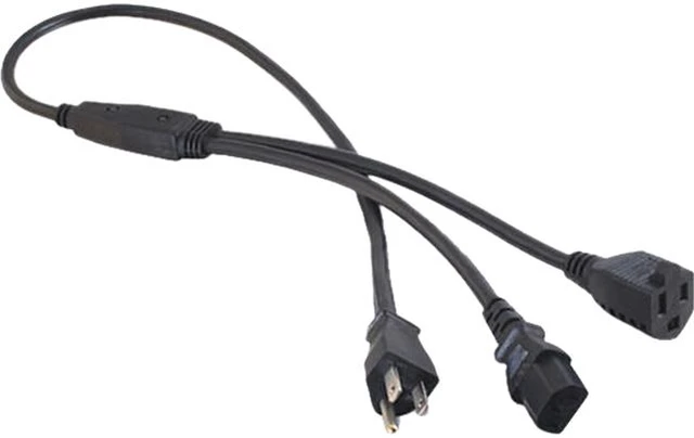 Main image of C2G / Cables To Go 29811 3 ft. Power Splitter-5-15P to 5-15R+C13