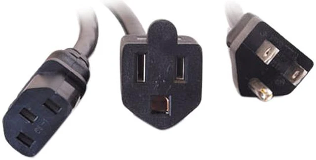 Alt view image 2 of 3 - C2G / Cables To Go 29811 3 ft. Power Splitter-5-15P to 5-15R+C13