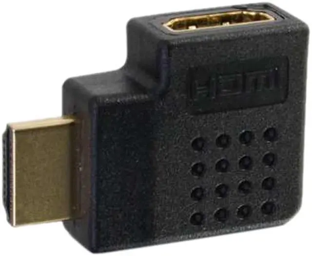 Alt view image 6 of 6 - C2G 43290 Right Angle HDMI Adapter - Right Exit, Black
