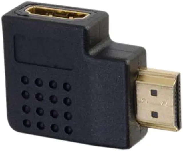 Alt view image 4 of 6 - C2G 43290 Right Angle HDMI Adapter - Right Exit, Black