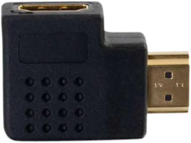 Alt view image 5 of 6 - C2G 43290 Right Angle HDMI Adapter - Right Exit, Black