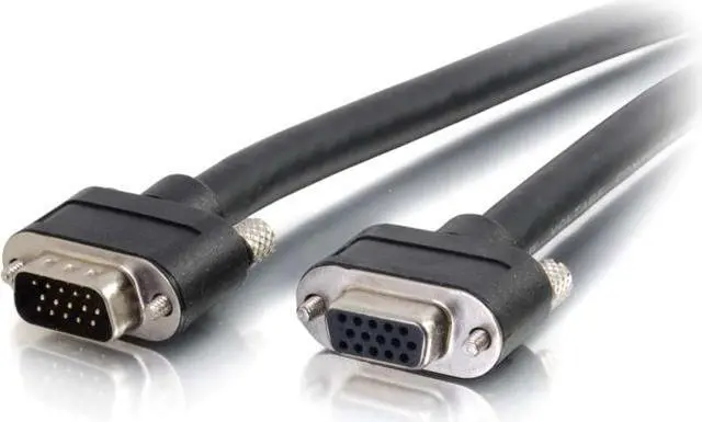 Main image of C2G 50238 Select VGA Video Extension Cable VGA Male to VGA Female, In-Wall CMG-Rated, Black (10 Feet, 3.04 Meters)