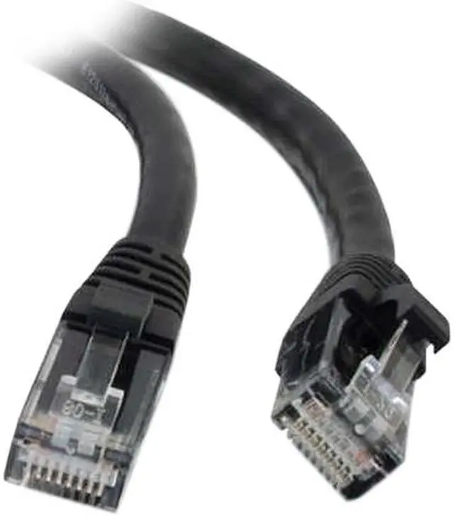 Main image of C2G 00401 Cat5e Cable - Snagless Unshielded Ethernet Network Patch Cable, Black (2 Feet, 0.60 Meters)