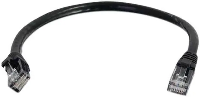 Alt view image 2 of 6 - C2G 00401 Cat5e Cable - Snagless Unshielded Ethernet Network Patch Cable, Black (2 Feet, 0.60 Meters)