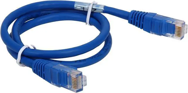 Alt view image 2 of 3 - C2G 00392 Cat5e Cable - Snagless Unshielded Ethernet Network Patch Cable, Blue (2 Feet, 0.60 Meters)