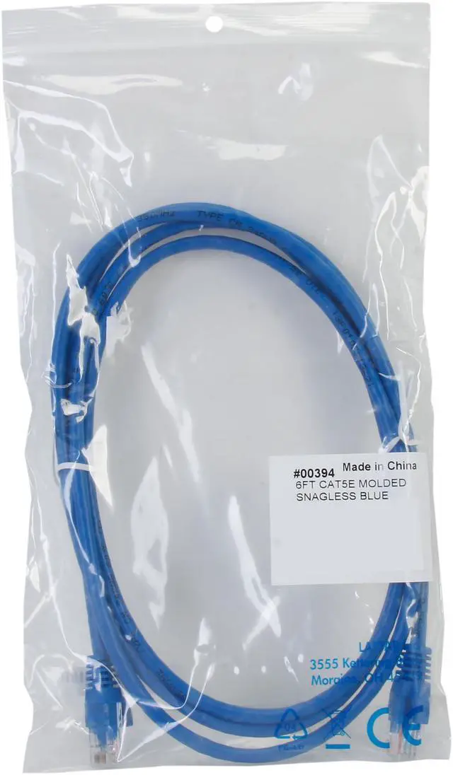 Alt view image 3 of 3 - C2G 00394 Cat5e Cable - Snagless Unshielded Ethernet Network Patch Cable, Blue (6 Feet, 1.82 Meters)