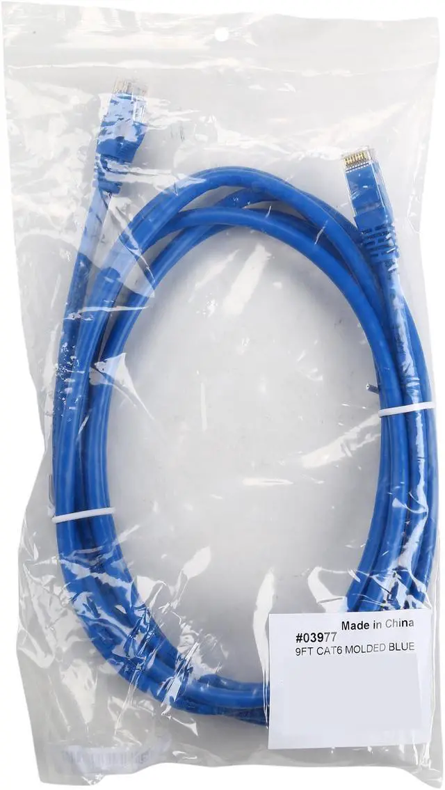 Alt view image 3 of 3 - C2G 03977 Cat6 Cable - Snagless Unshielded Ethernet Network Patch Cable, Blue (9 Feet, 2.74 Meters)