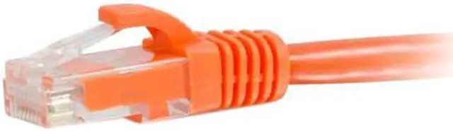 Alt view image 3 of 4 - C2G 04016 Cat6 Cable - Snagless Unshielded Ethernet Network Patch Cable, Orange (2 Feet, 0.60 Meters)