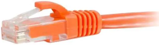 Alt view image 2 of 3 - C2G 04018 Cat6 Cable - Snagless Unshielded Ethernet Network Patch Cable, Orange (6 Feet, 1.82 Meters)