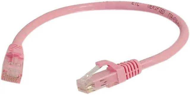 Main image of C2G 04049 Cat6 Cable - Snagless Unshielded Ethernet Network Patch Cable, Pink (7 Feet, 2.13 Meters)