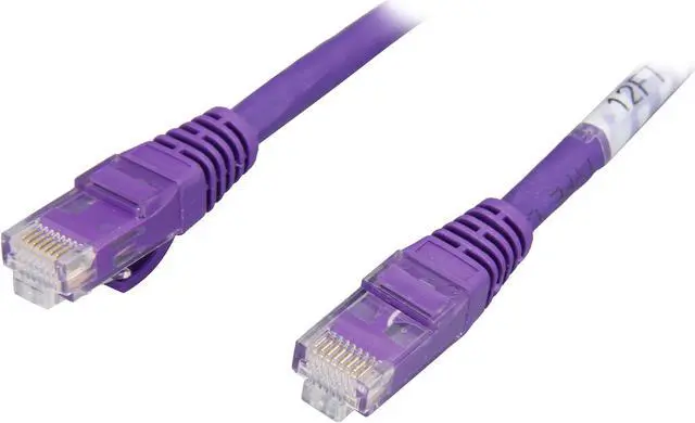 Main image of C2G 04030 Cat6 Cable - Snagless Unshielded Ethernet Network Patch Cable, Purple (12 Feet, 3.65 Meters)