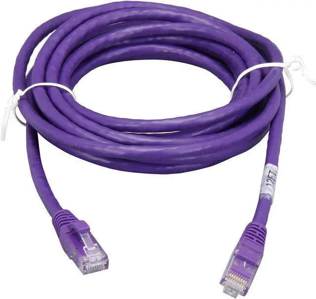 Alt view image 2 of 3 - C2G 04030 Cat6 Cable - Snagless Unshielded Ethernet Network Patch Cable, Purple (12 Feet, 3.65 Meters)