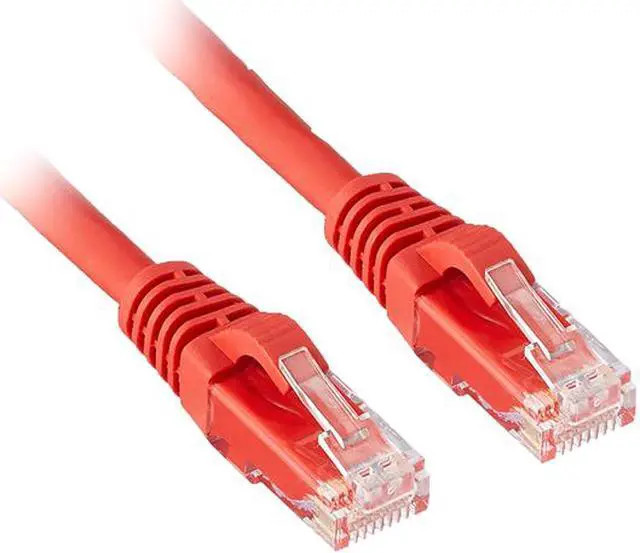 Main image of C2G 03998 Cat6 Cable - Snagless Unshielded Ethernet Network Patch Cable, Red (2 Feet, 0.60 Meters)
