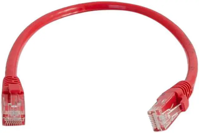 Main image of C2G 03999 Cat6 Cable - Snagless Unshielded Ethernet Network Patch Cable, Red (4 Feet. 1.22 Meters)
