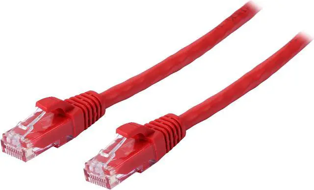 Main image of C2G 04004 Cat6 Cable - Snagless Unshielded Ethernet Network Patch Cable, Red (15 Feet, 4.57 Meters)