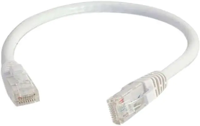 Main image of C2G 04039 Cat6 Cable - Snagless Unshielded Ethernet Network Patch Cable, White (12 Feet, 3.65 Meters)