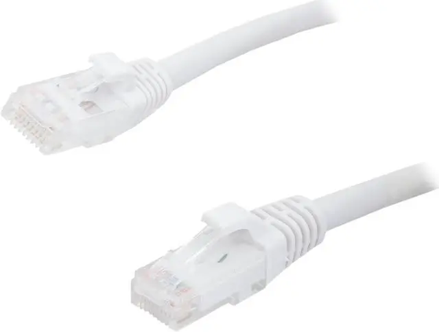 Main image of C2G 04040 Cat6 Cable - Snagless Unshielded Ethernet Network Patch Cable, White (15 Feet, 4.57 Meters)