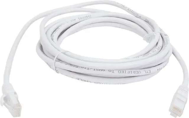 Alt view image 2 of 3 - C2G 04040 Cat6 Cable - Snagless Unshielded Ethernet Network Patch Cable, White (15 Feet, 4.57 Meters)
