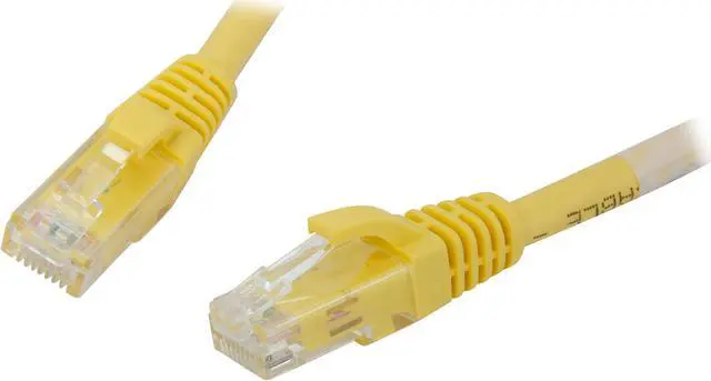 Main image of C2G 04007 Cat6 Cable - Snagless Unshielded Ethernet Network Patch Cable, Yellow (2 Feet, 0.60 Meters)