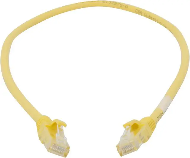 Alt view image 2 of 3 - C2G 04007 Cat6 Cable - Snagless Unshielded Ethernet Network Patch Cable, Yellow (2 Feet, 0.60 Meters)