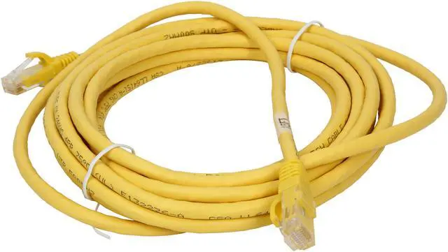 Alt view image 2 of 3 - C2G 04013 Cat6 Cable - Snagless Unshielded Ethernet Network Patch Cable, Yellow (15 Feet, 4.57 Meters)