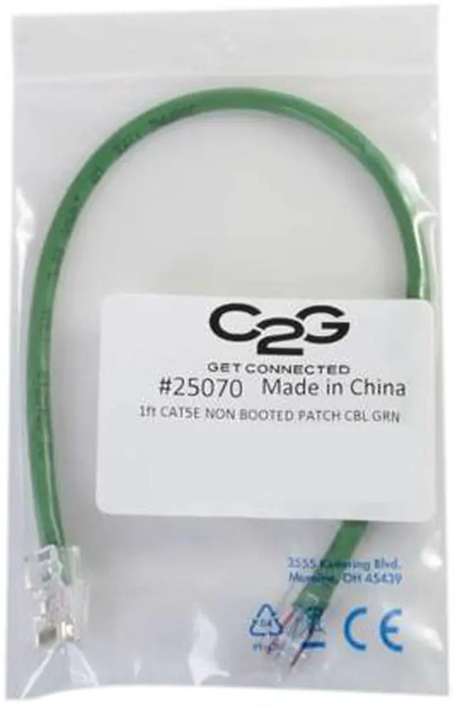 Alt view image 5 of 5 - C2G 04069 Cat6 Cable - Non-Booted Unshielded Ethernet Network Patch Cable, Gray (6 Feet, 1.82 Meters)