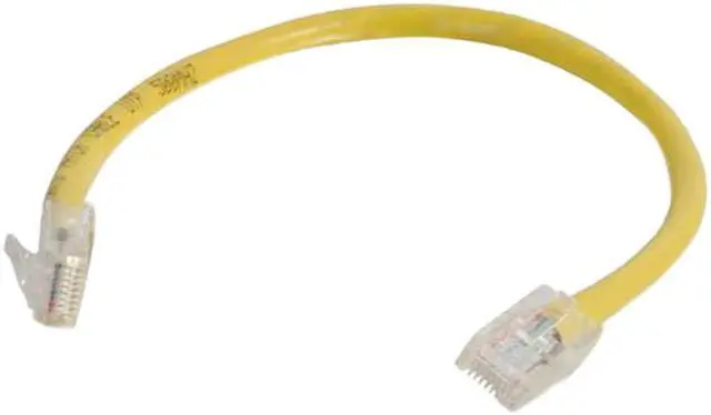 Main image of C2G 04170 Cat6 Cable - Non-Booted Unshielded Ethernet Network Patch Cable, Yellow (2 Feet, 0.60 Meters)