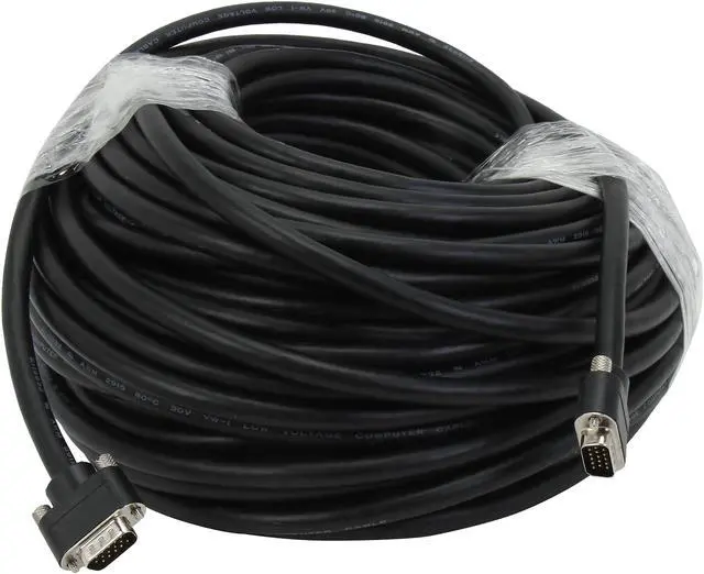 Alt view image 2 of 3 - C2G 50222 VGA Cable - Select VGA Video Cable M/M, In-Wall CMG-Rated, Black (150 Feet, 45.72 Meters)