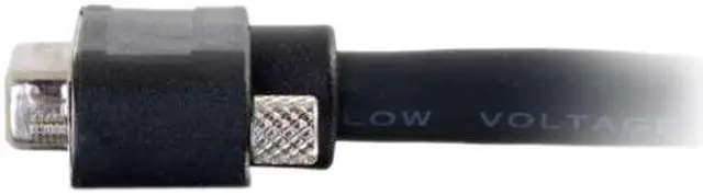 Alt view image 3 of 3 - C2G 50228 Select VGA + 3.5mm Stereo Audio and Video Cable M/M, In-Wall CMG-Rated, Black (25 Feet, 7.62 Meters)