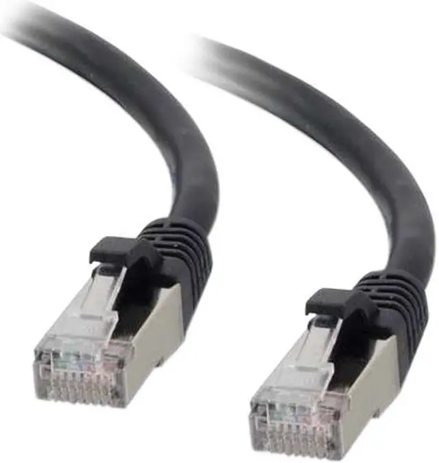 Main image of C2G 00822 Cat6 Cable - Snagless Shielded Ethernet Network Patch Cable, Black (25 Feet, 7.62 Meters)