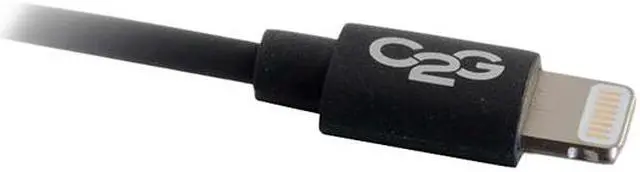 Alt view image 5 of 5 - C2G 35499 Lightning Cable - USB A Male to Lightning Male Sync and Charging Cable for Apple iPad, iPhone, or iPod Devices, Black (3.3 Feet, 1 Meter)
