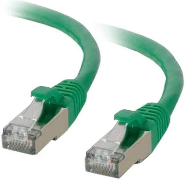 Main image of C2G 00831 Cat6 Cable - Snagless Shielded Ethernet Network Patch Cable, Green (7 Feet, 2.13 Meters)