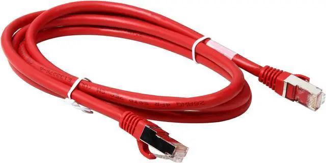 Alt view image 2 of 3 - C2G 00846 Cat6 Cable - Snagless Shielded Ethernet Network Patch Cable, Red (5 Feet, 1.52 Meters)