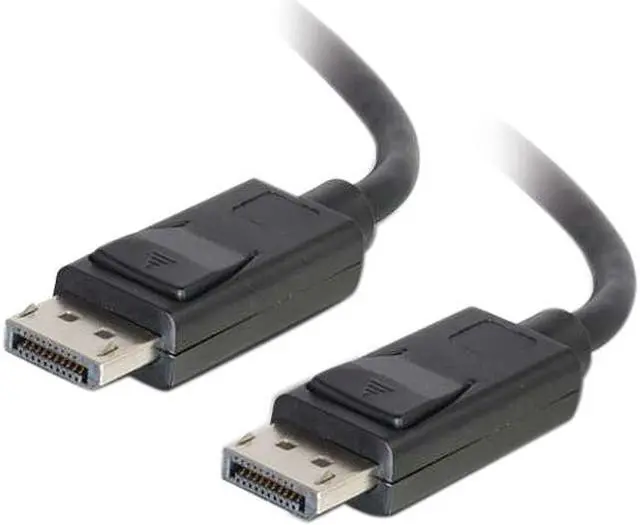 Main image of C2G 54401 Displayport Cable with Latches M/M, 8K UHD Compatible - Digital Audio Video, Black (6 Feet, 1.82 Meters)