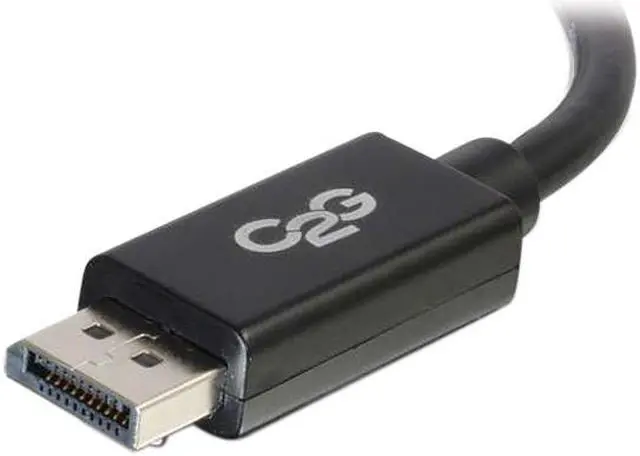 Alt view image 2 of 5 - C2G 54401 Displayport Cable with Latches M/M, 8K UHD Compatible - Digital Audio Video, Black (6 Feet, 1.82 Meters)