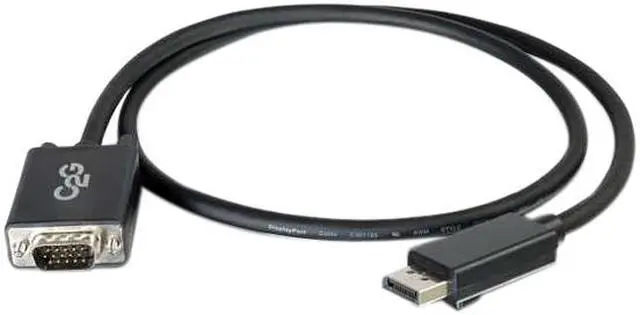 Alt view image 4 of 5 - C2G 54333 DisplayPort Male to VGA Male Active Adapter Cable, TAA Compliant, Black (10 Feet, 3.04 Meters)
