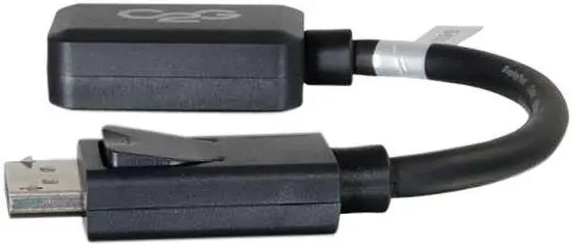 Alt view image 3 of 4 - C2G 54322 DisplayPort Male to HDMI Female Adapter Converter, TAA Compliant, Black (8 Inches)